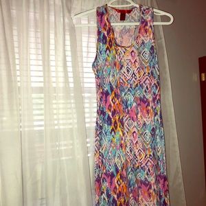 Maxi Multi Colored Dress . Size M
